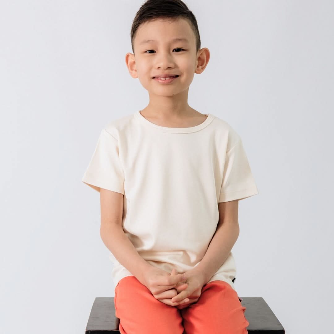 Youth Bamboo T-Shirt | Cream