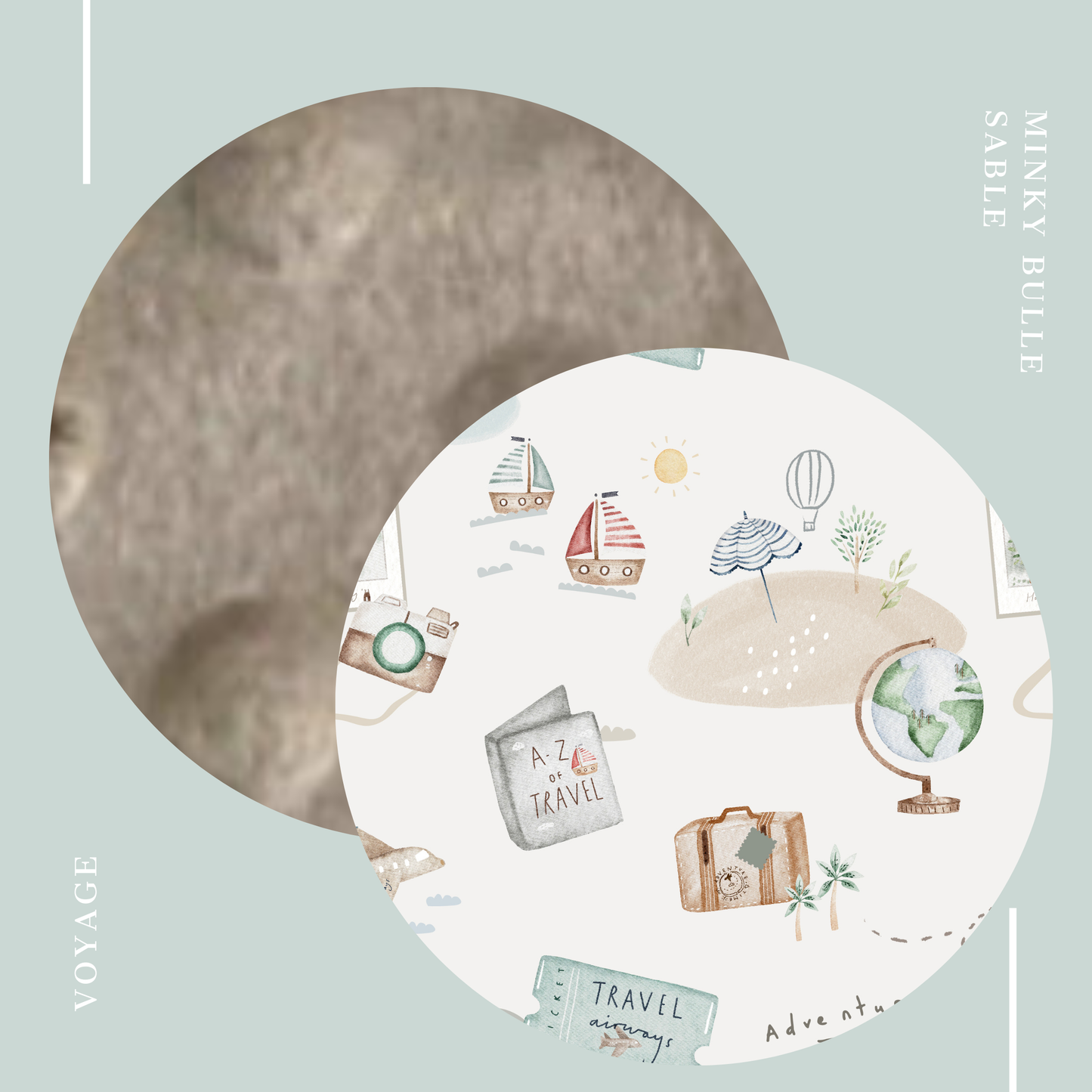 Doudou Minky et Minky à pois - Voyageurs