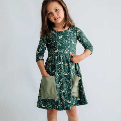 Robe Clémentine en Rayonne de Bambou Bébé/Enfant | Bosquet Crépusculaire