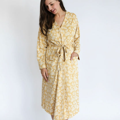 Robe de chambre en bambou pour femme | Olive