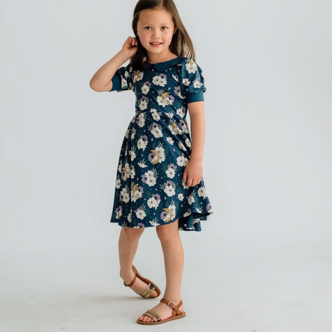 Kids' Bamboo Penelope Dress | Celestial Floral