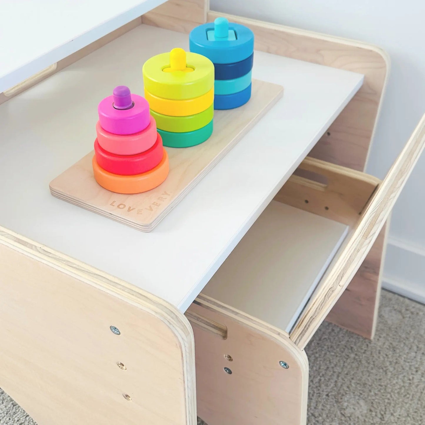 PAPAYA DOUBLE - Ensemble table et chaises Montessori réglables pour deux