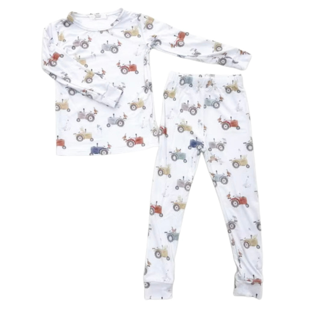 Pyjama Bambou - Enfant - Tracteurs