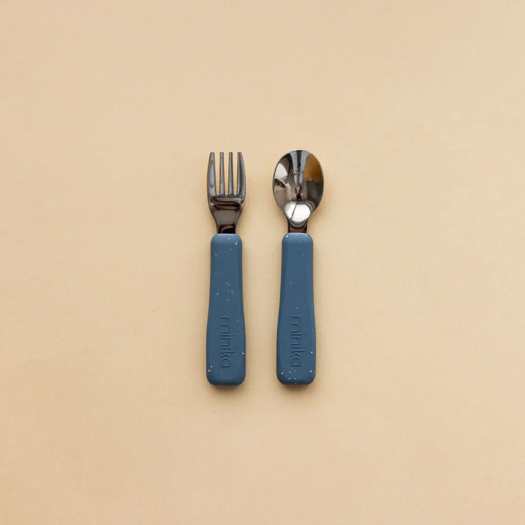 Metal Fork and Spoon Set