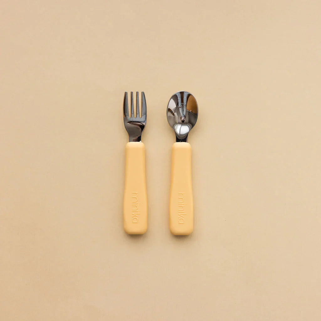 Metal Fork and Spoon Set