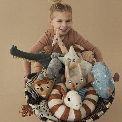 Chéri – Bébé Benny Chat – Blanc cassé / Bleu pâle