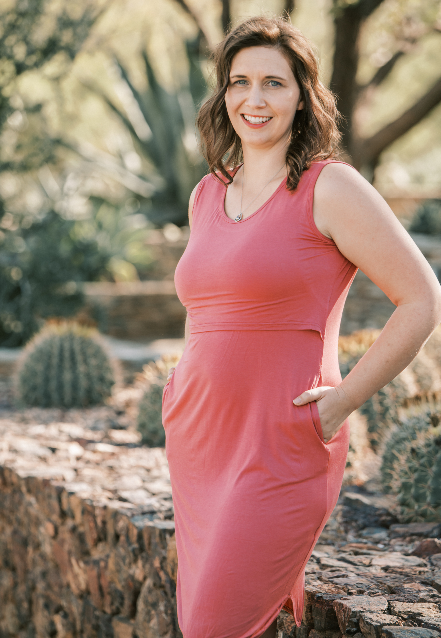 Randi Pocket Maternity and Nursing Dress