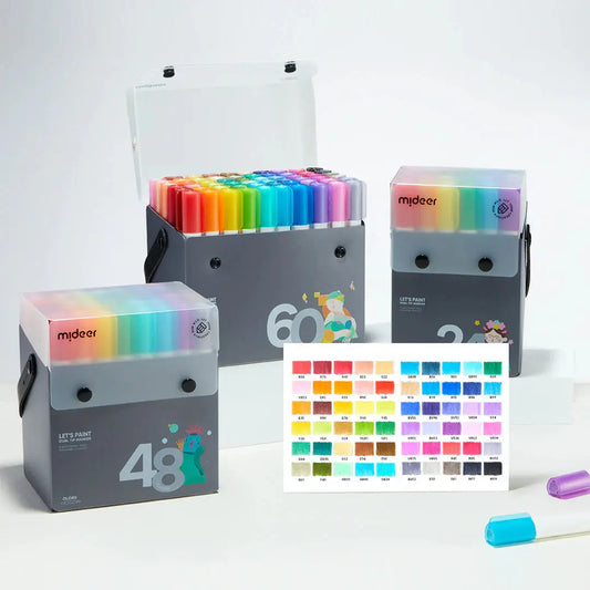 Translucent Dual Tip Marker 24 Colors