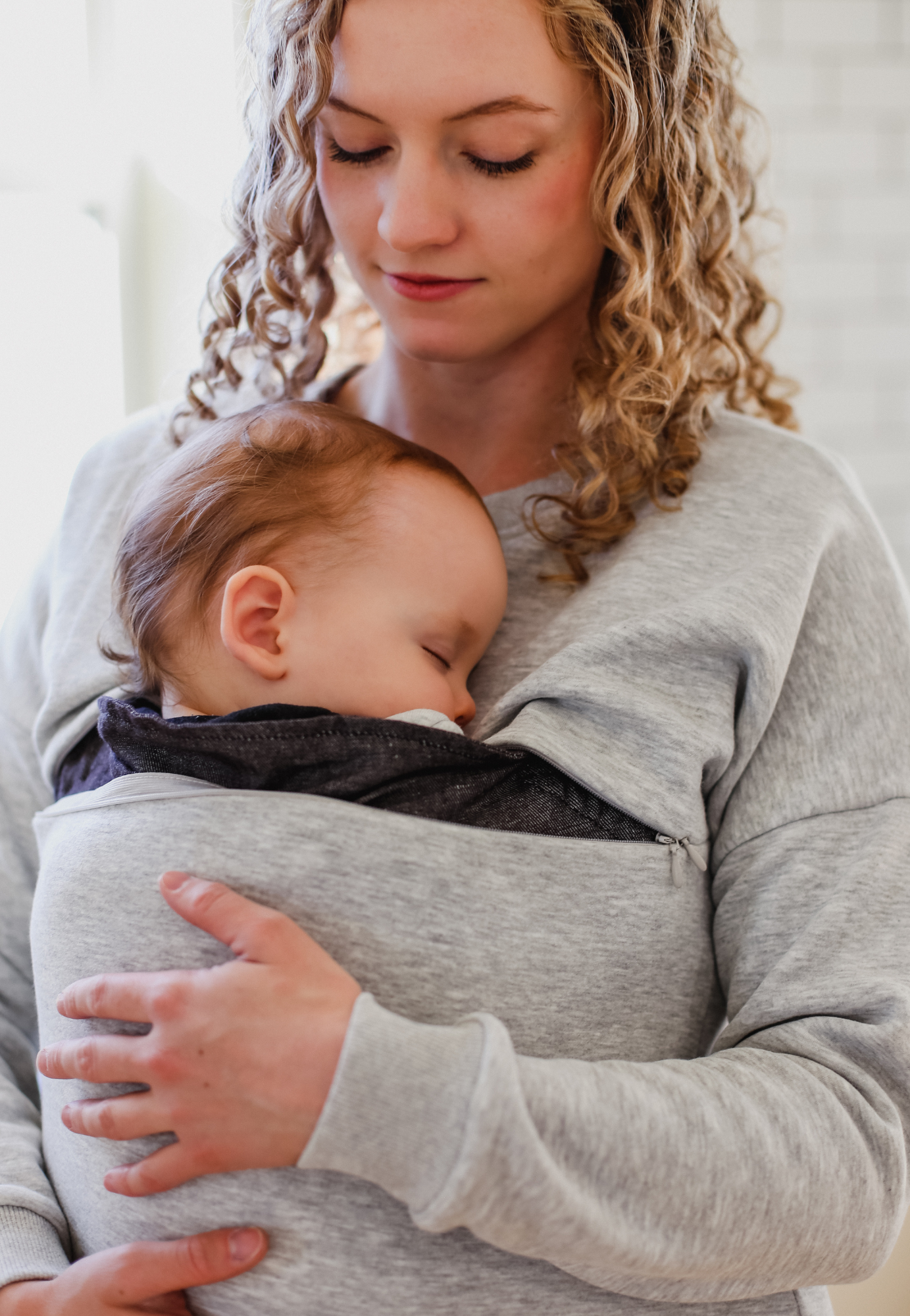 Jo Jo Zipper Nursing Jumper