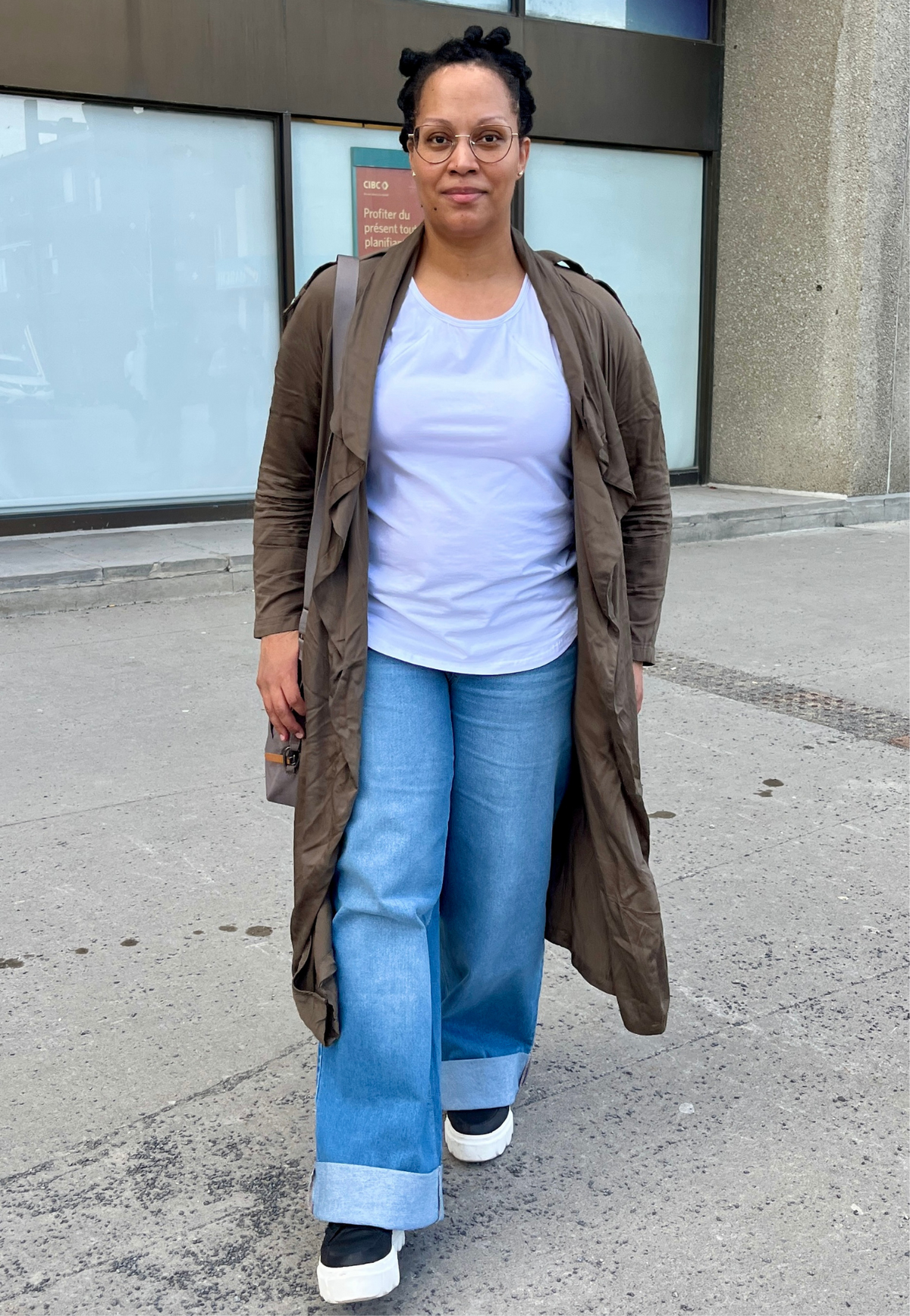 Willa Roll-Cuff Wide-Leg Maternity Jeans