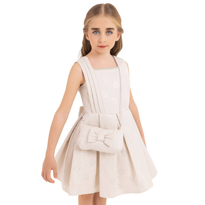 Robe de cérémonie rose Stardust pour fille