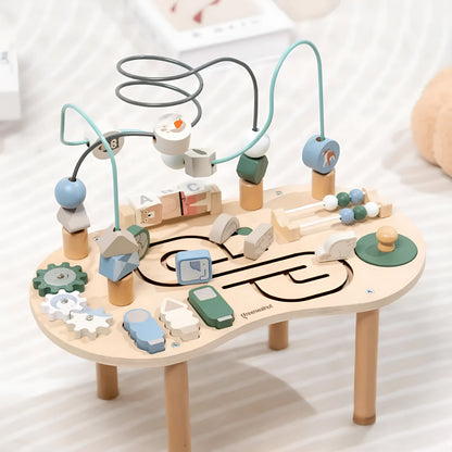 Table d'activités Montessori en bois | Tableau d'activités | Table d'apprentissage