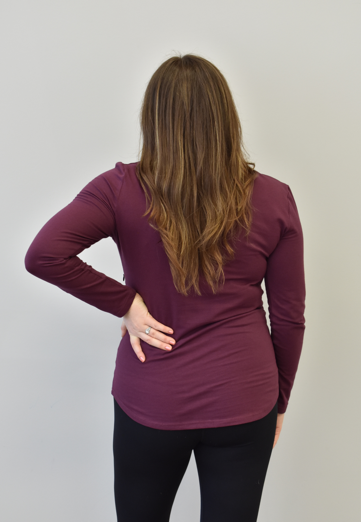 Zoe Long-Sleeve Zipper Nursing Top