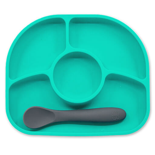 Yümi: Silicone Plate & Spoon Set || Yümi: Ensemble assiette et cuillère en silicone