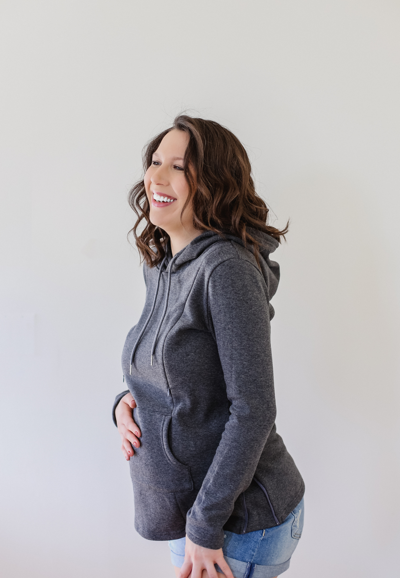 Frankie Fleece-Lined Maternity Nursing Hoodie