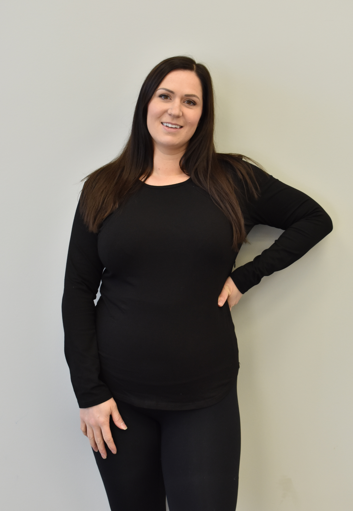 Zoe Long-Sleeve Zipper Nursing Top