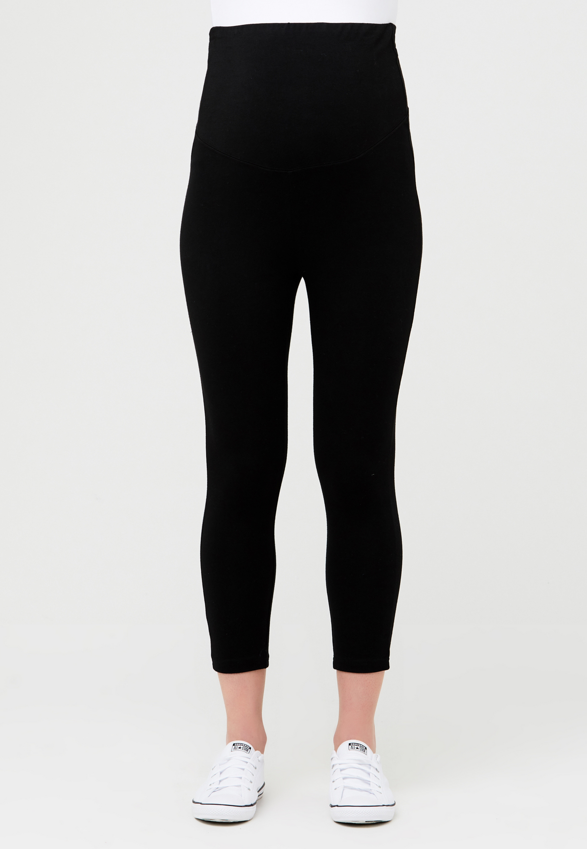 Organic Over-Bump 3/4 Maternity Leggings