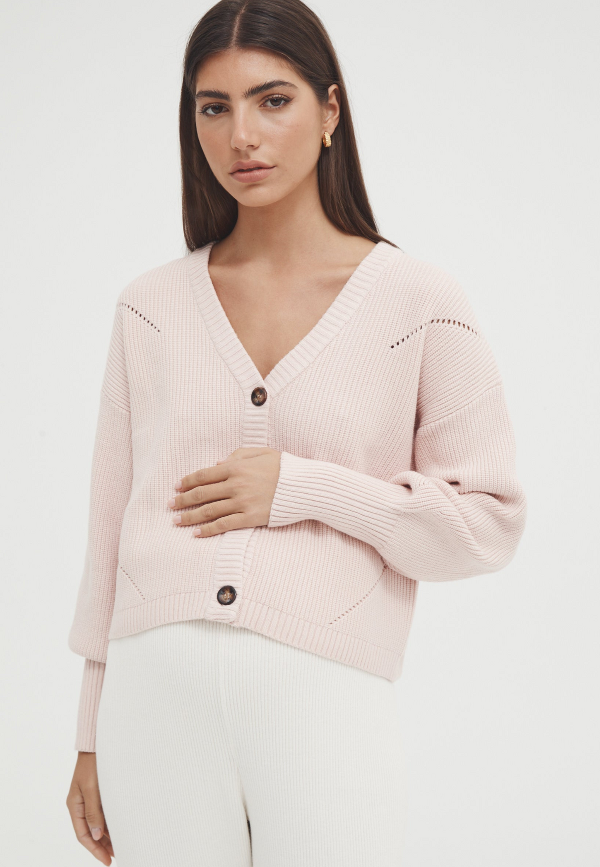 Coastline Crop Cardigan by Legoe Heritage