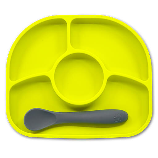 Yümi: Silicone Plate & Spoon Set || Yümi: Ensemble assiette et cuillère en silicone