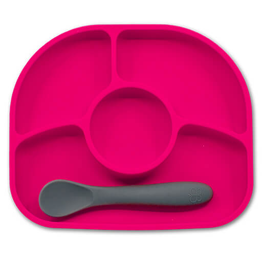 Yümi: Silicone Plate & Spoon Set || Yümi: Ensemble assiette et cuillère en silicone