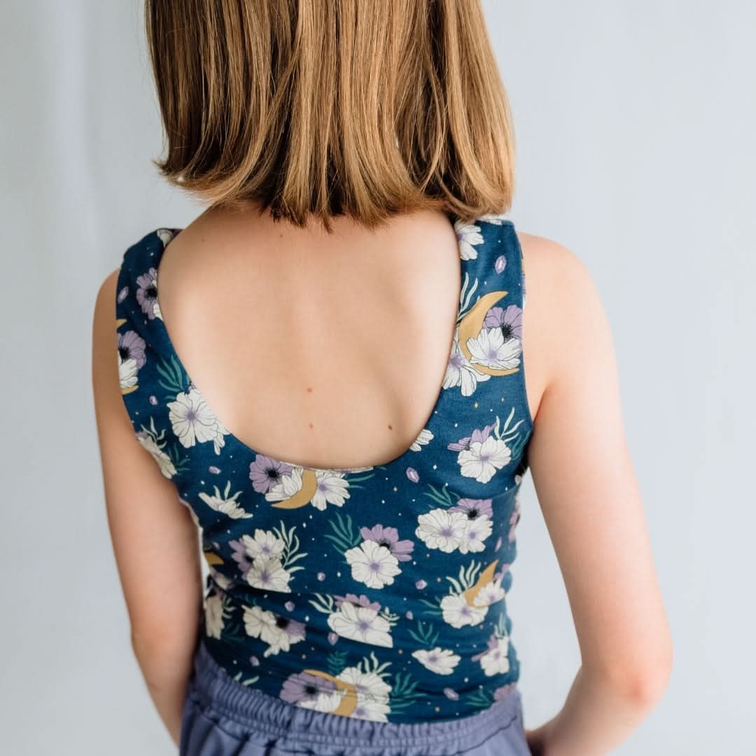 Youth Bamboo Longline Bralette-Style Tank | Twilight Grove