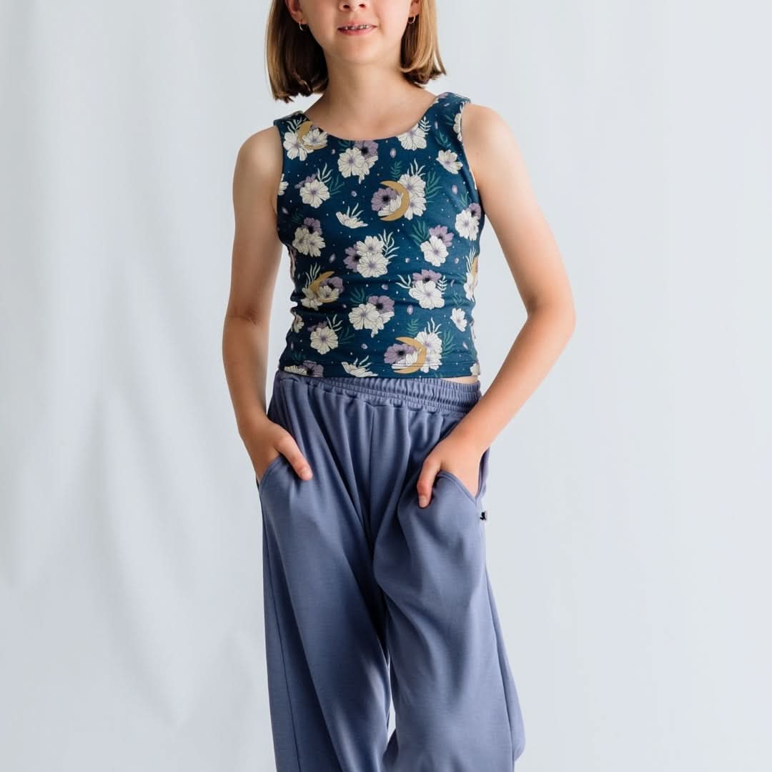 Youth Bamboo Longline Bralette-Style Tank | Twilight Grove