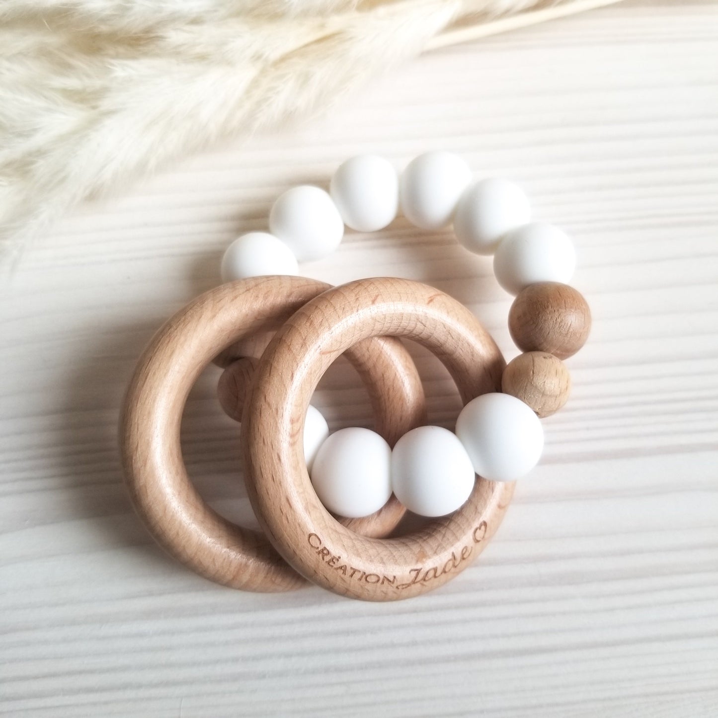 Hochet Minimaliste - Blanc
