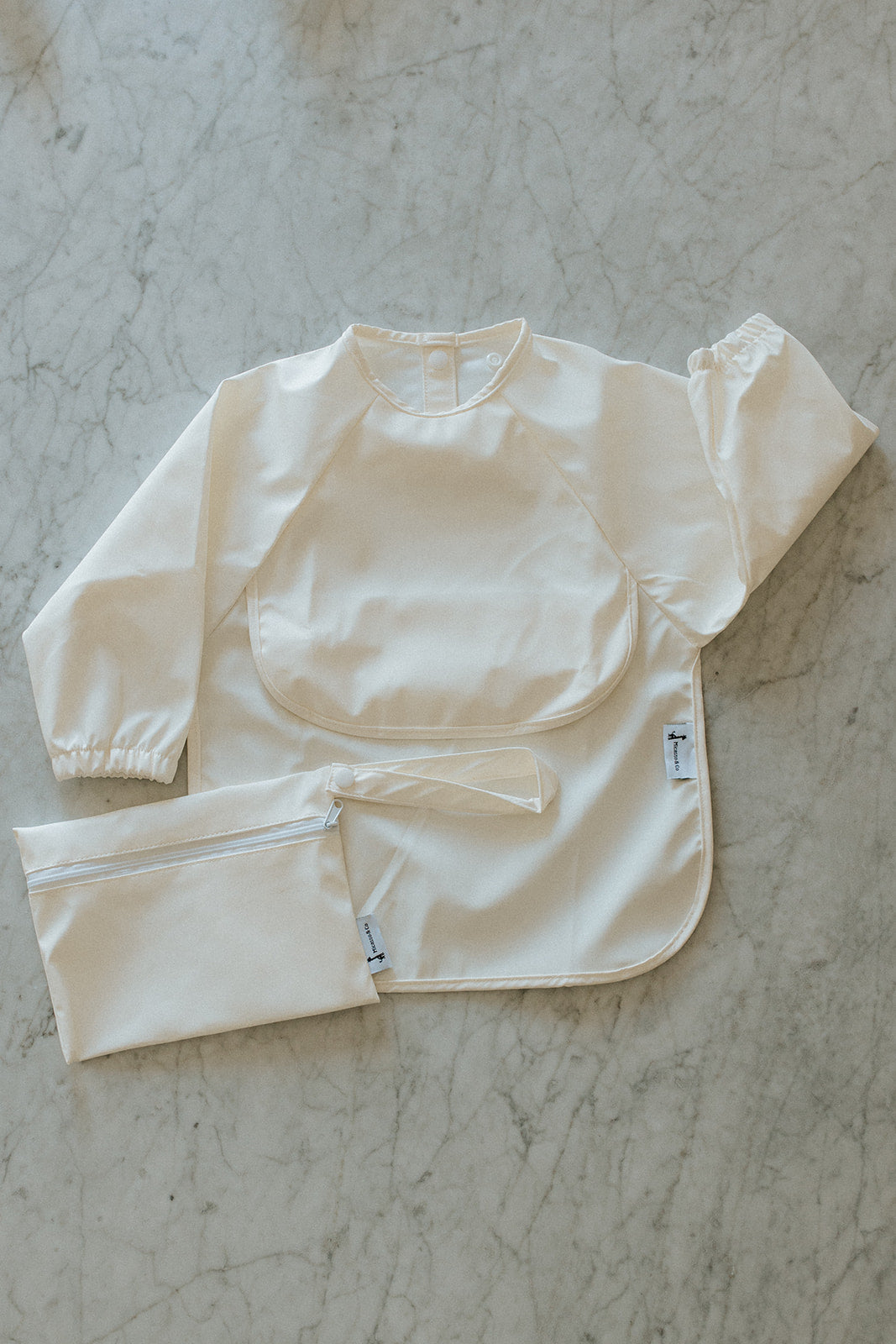Bavette à manches longues imperméable avec poche | 6-24 mois