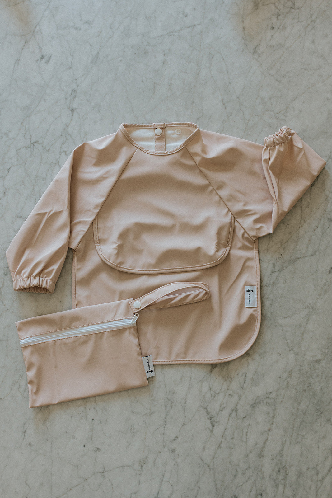 Bavette à manches longues imperméable avec poche | 6-24 mois