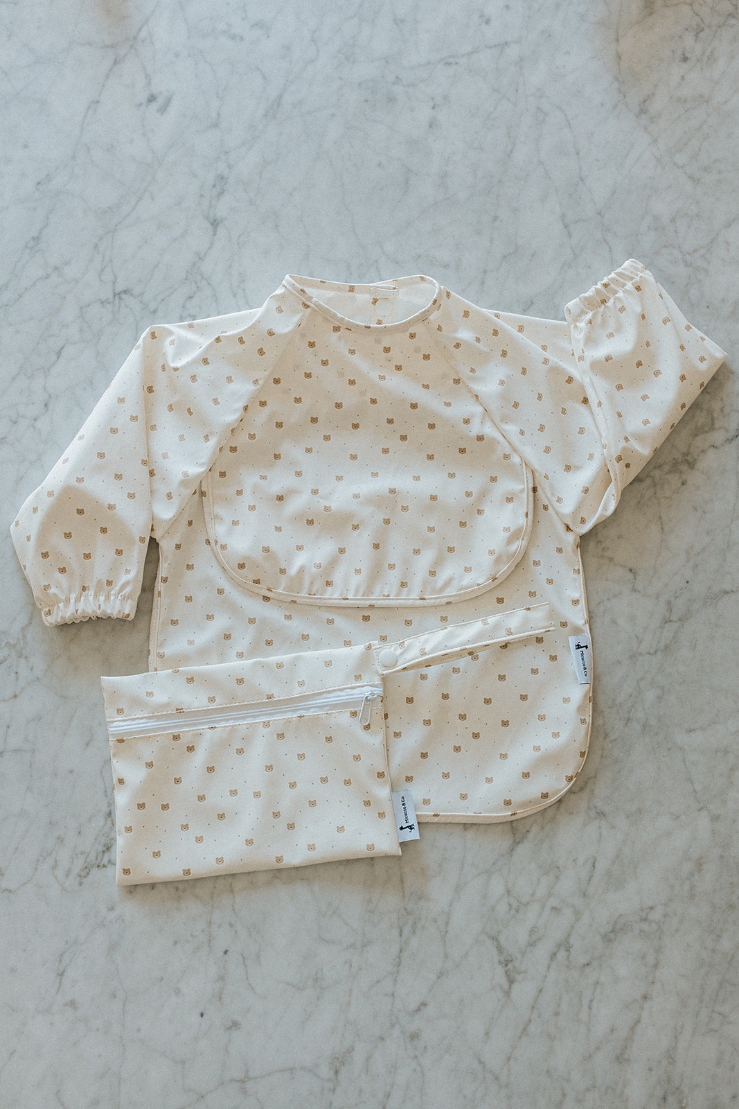 Bavette à manches longues imperméable avec poche | 6-24 mois