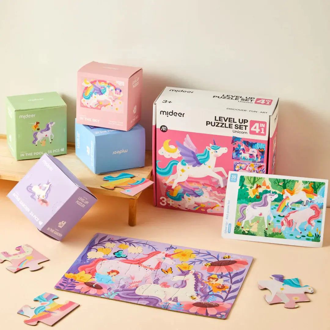 Level Up 4-in-1 Puzzle Set - Unicon