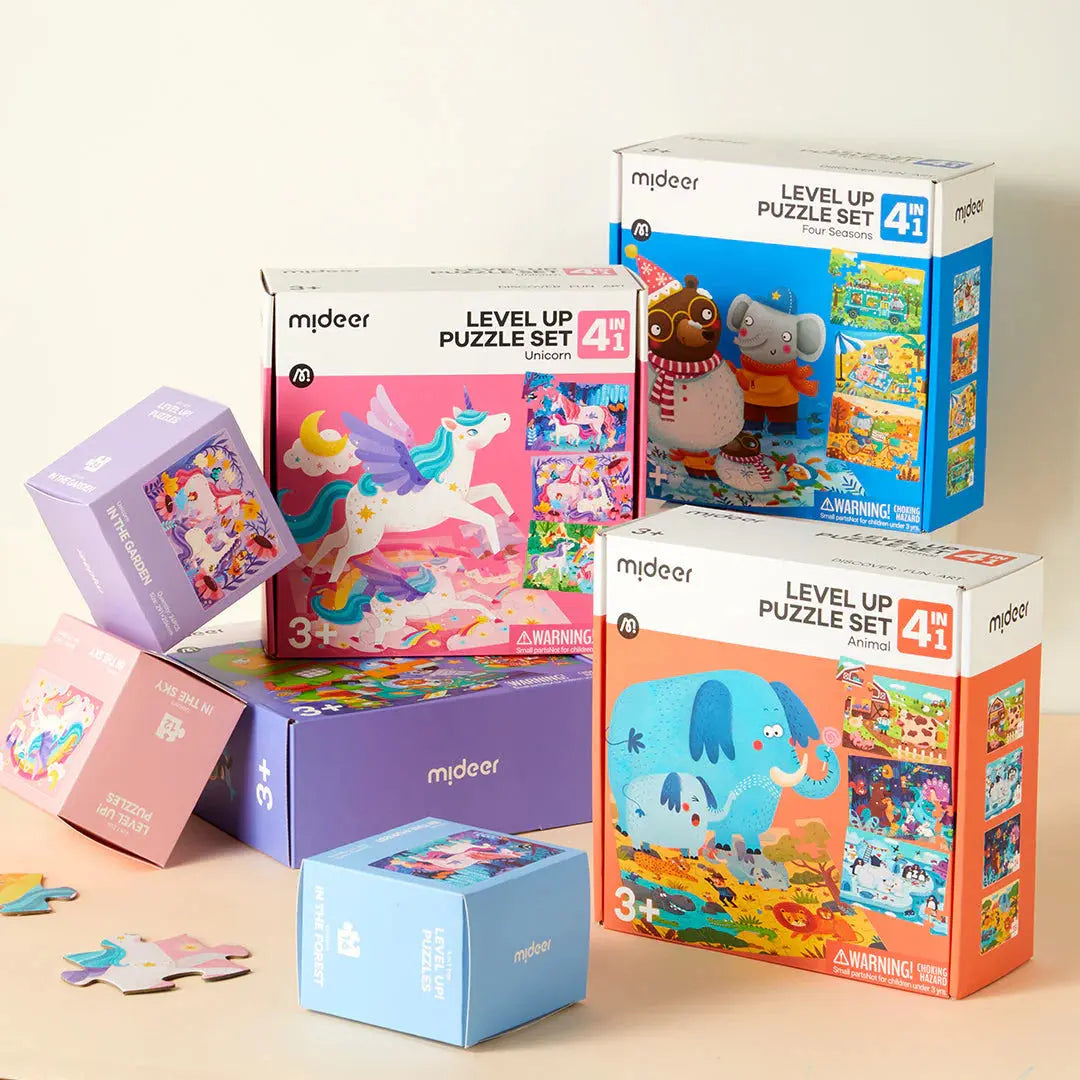 Level Up 4-in-1 Puzzle Set - Unicon