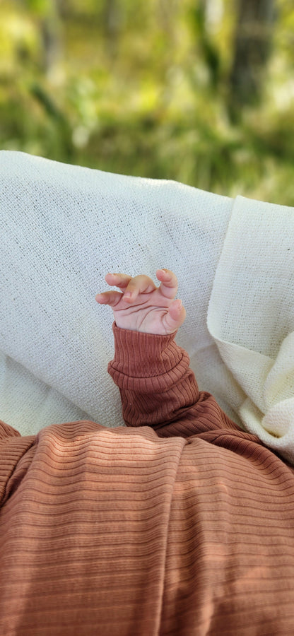 Ensemble deux pièces en coton biologique pour bébé, Terracotta rose | ba.be.O Canada