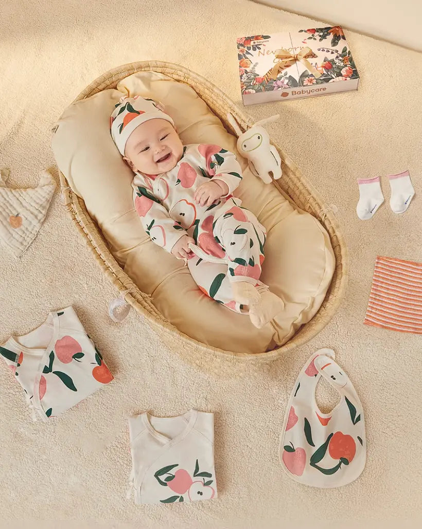 Newborn Rompers Gift Box 10 pcs - Apple (0m+)