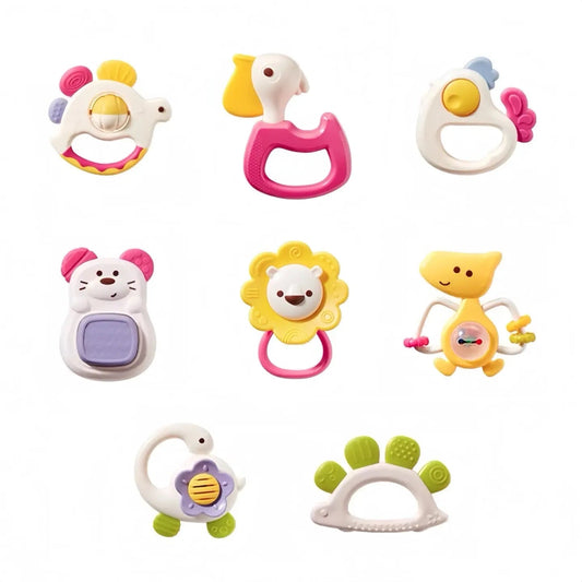 Baby Rattles & Teethers 8pcs (0m+)