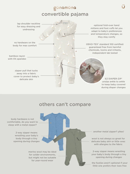 Pyjama grenouillère convertible | günamüna | Cowboy Goose