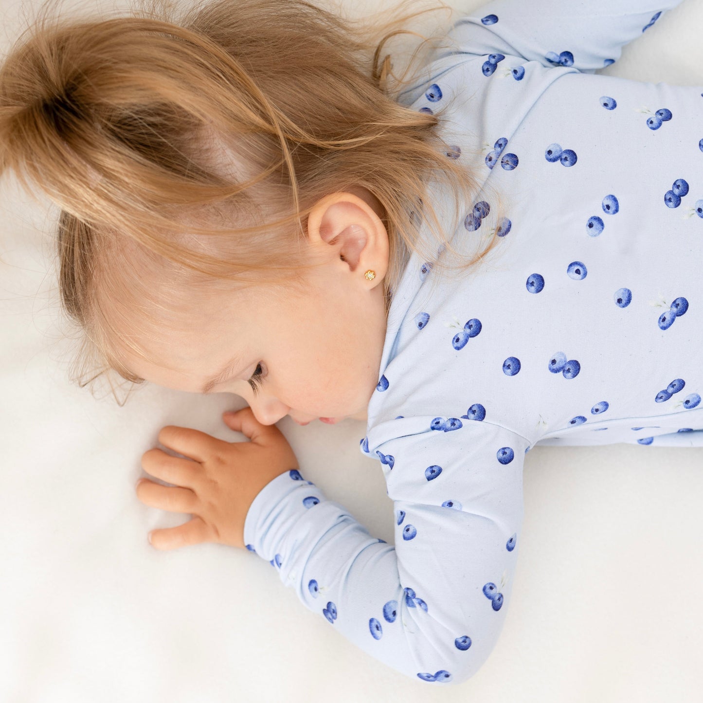 Pyjama bambou - Enfant - Bleuets (2-3-5-6-7 ans)