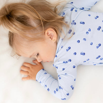 Pyjama en bambou - Enfant - Bleuets (2-3-5-6-7 ans)