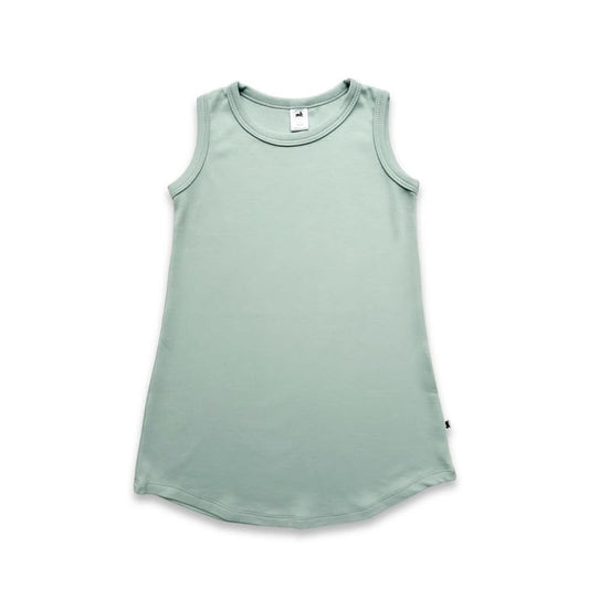 Robe débardeur ample en bambou pour enfant | Vert eau