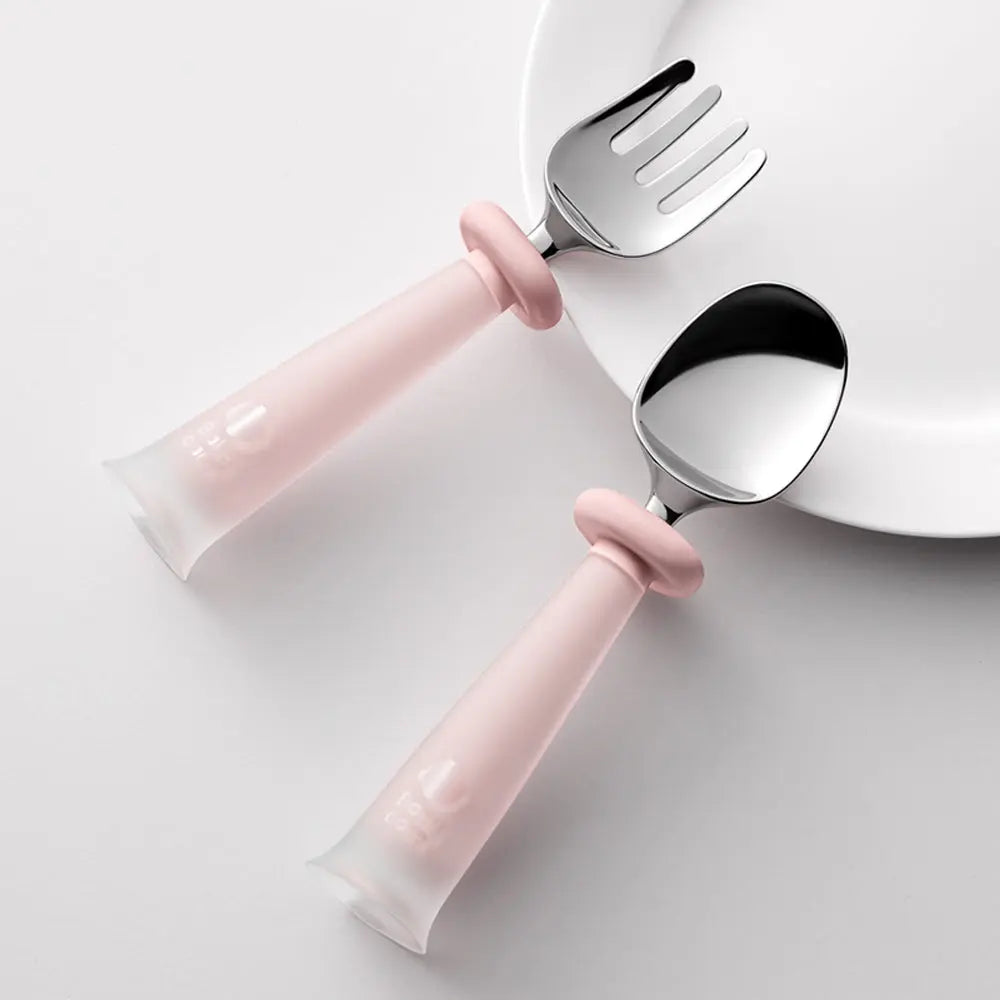 Stainless Steel Spoon & Fork Set 2pcs