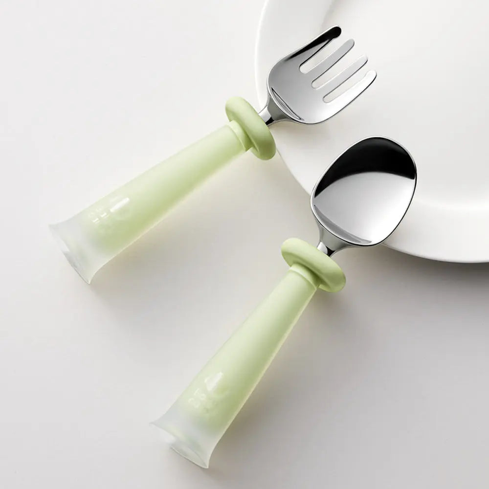 Stainless Steel Spoon & Fork Set 2pcs