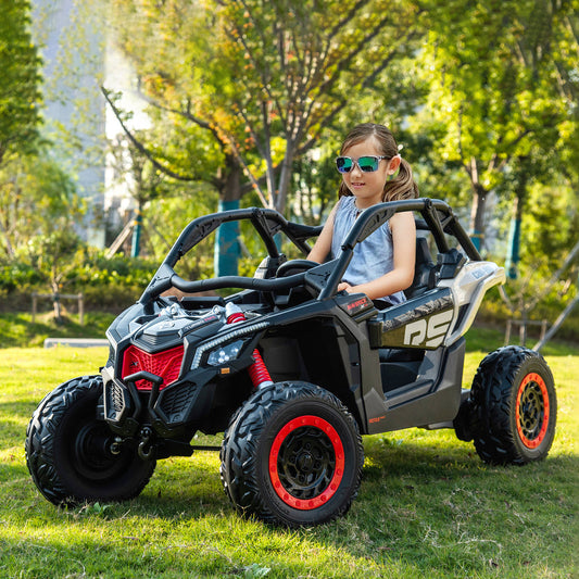 2026 2X24V CAN AM MAVERICK 4X4 Voiture Électrique pour Enfants 2 Places DELUXE avec Télécommande