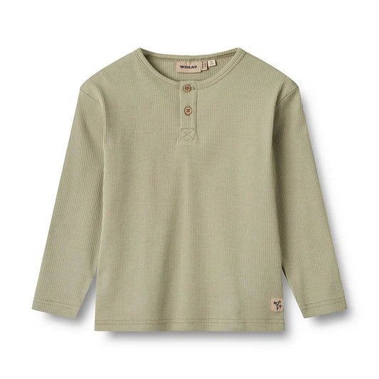 Morris T-Shirt | Green Tea | Wheat Kids