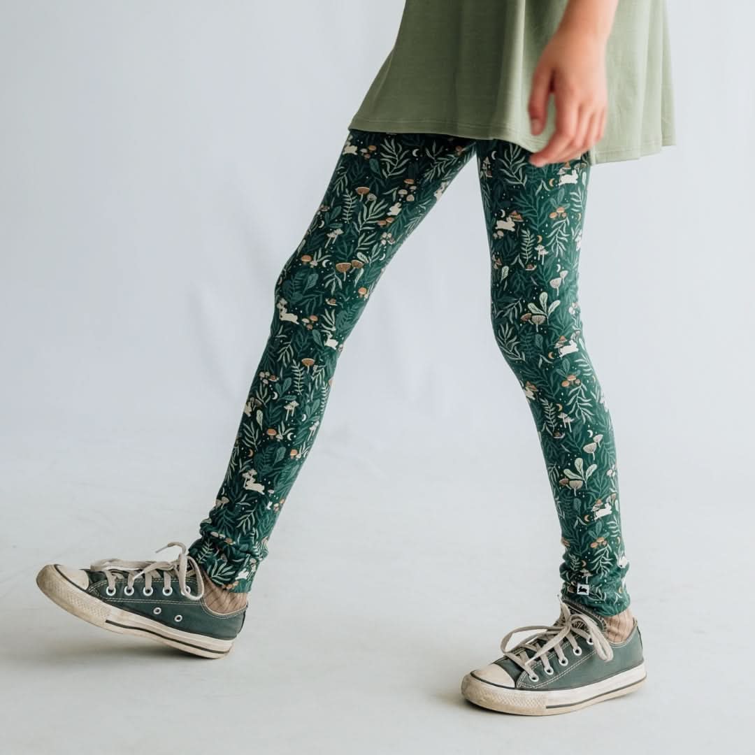 Youth Bamboo Leggings | Twilight Grove