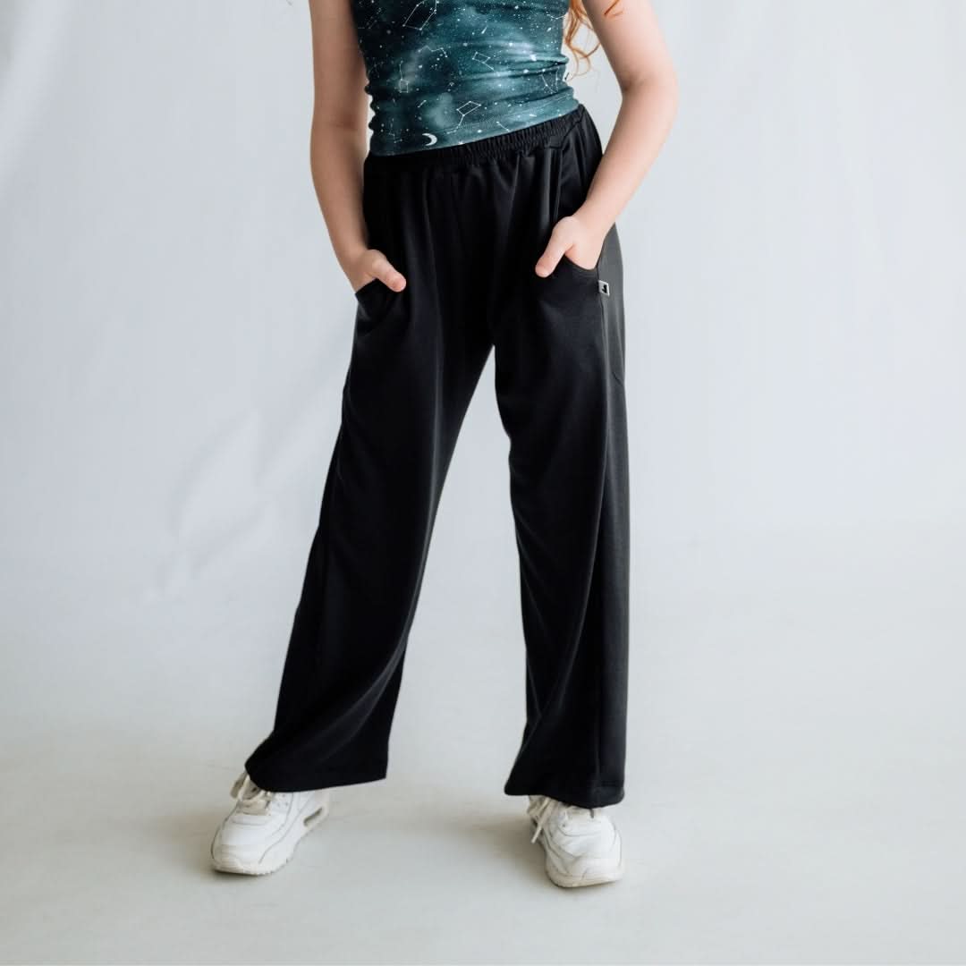 Youth Bamboo Wide Leg Pants | Sage