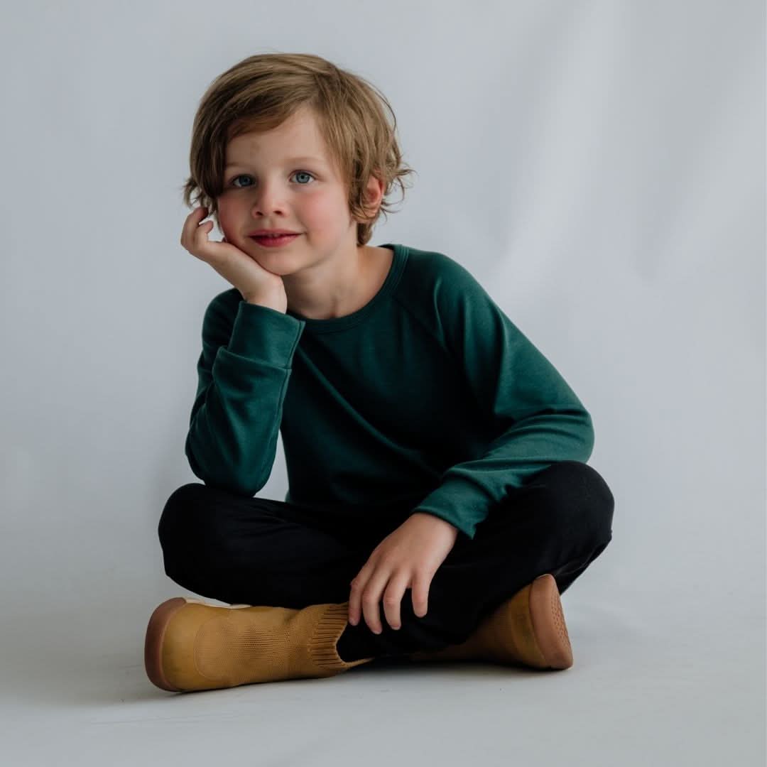Youth Bamboo Raglan Pullover | Dusty Lilac