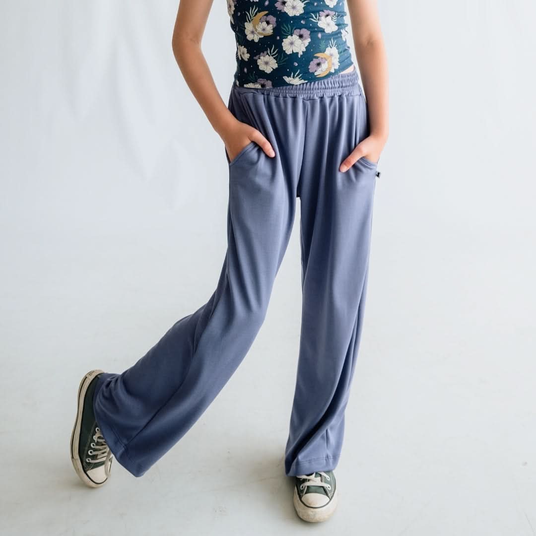 Youth Bamboo Wide Leg Pants | Sage