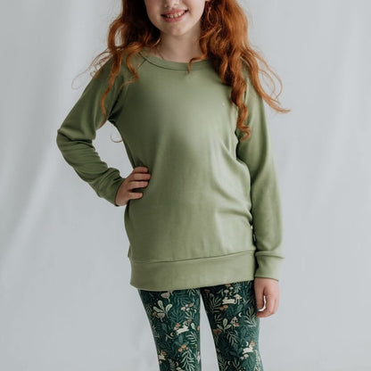Pull raglan en bambou pour enfant | Graphite
