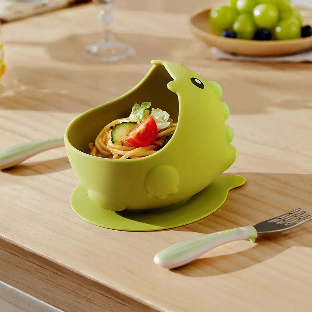 Dino Silicone Suction Bowl