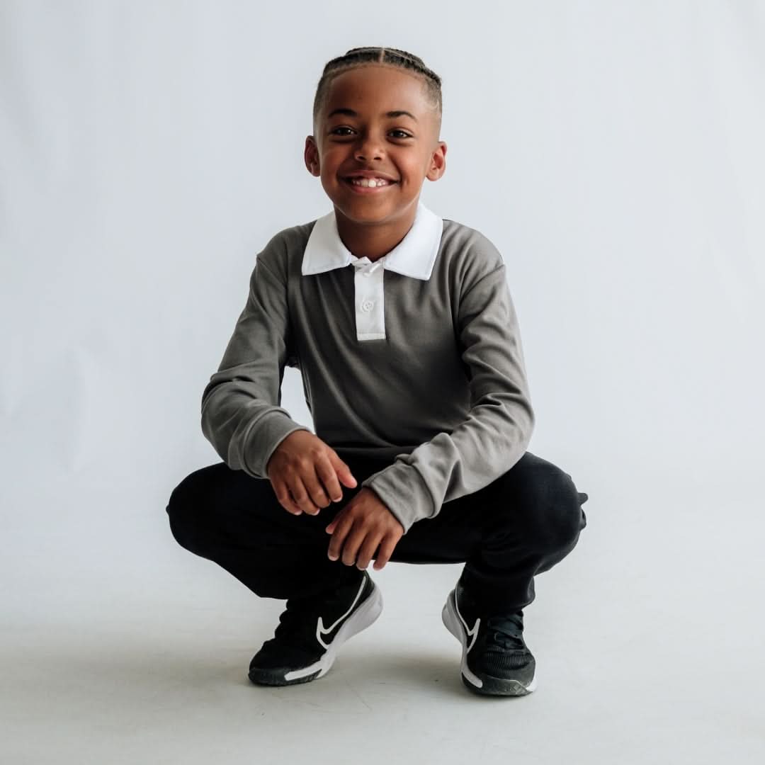 Youth Bamboo Rugby Style Shirt | Sage